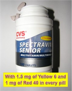 Spectravite Senior with Azo Dyes