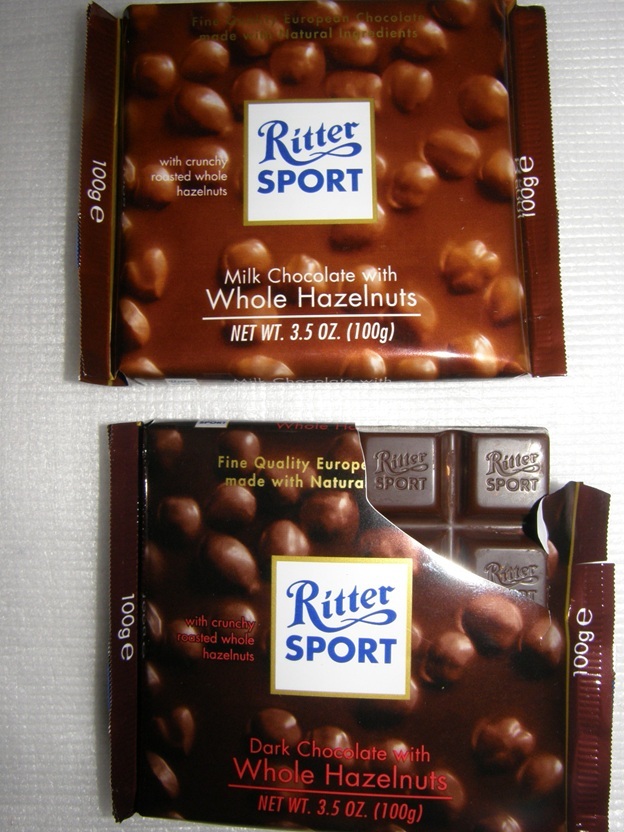 Ritter Sport Chocolate with Hazelnuts