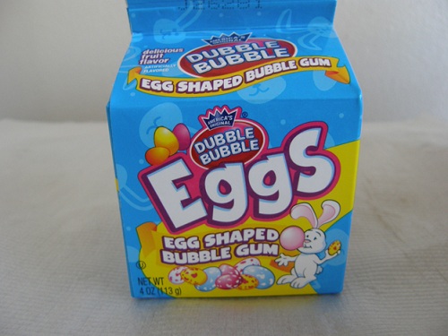 Artificially colored Dubble Bubble Eggs from Canada