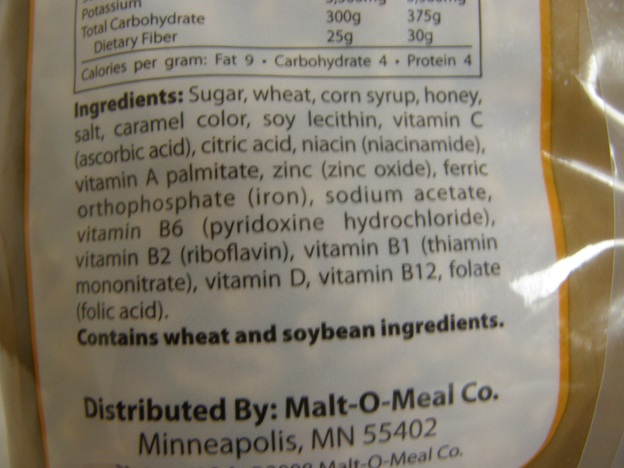 Golden Puffs Ingredients