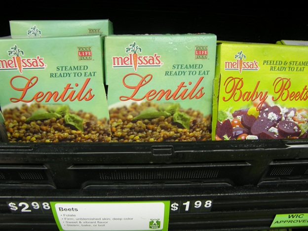 Melissa's Lentils and Baby Beets
