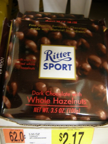 Ritter Sport Dark Chocolate with Hazelnuts