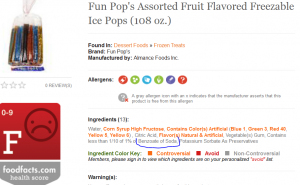 Food Facts: Fun Pops result