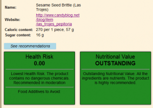 Sesame Brittle calculation