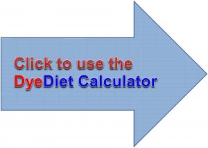 Click to use the Dye Diet Calculator