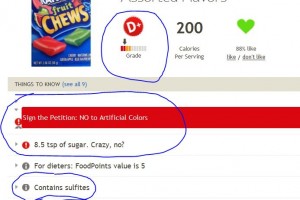 Dye Diet Calculator as a verification tool: Tootsie Roll candy