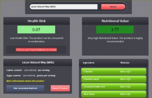 A fraction of Dye Diet results for Lassie Natural Way