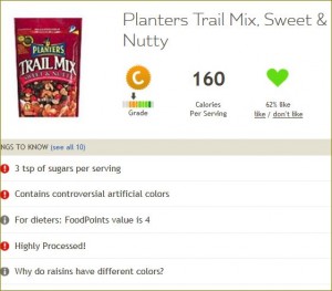 Fooducate result for Planters mix