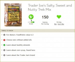 Fooducate result for Trader Joe's product