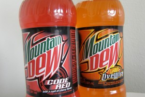 Mountain Dew: the colored twins