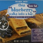 Trader Joe's blueberry cereal bar